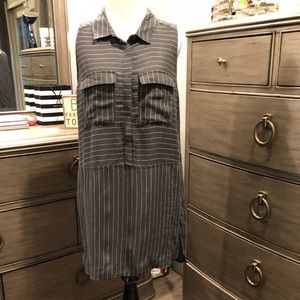 Lush Grey Striped Tunic